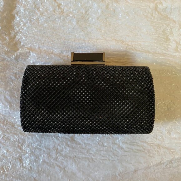 Jessica McClintock Clutch | Black Elegant Mesh - Picture 1 of 3